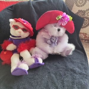 Red Hat Society Plush bundle Cat and Bears